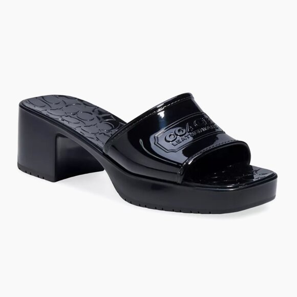 COACH  Scarlett Retro Rubber Sandals - Picture 1 of 6